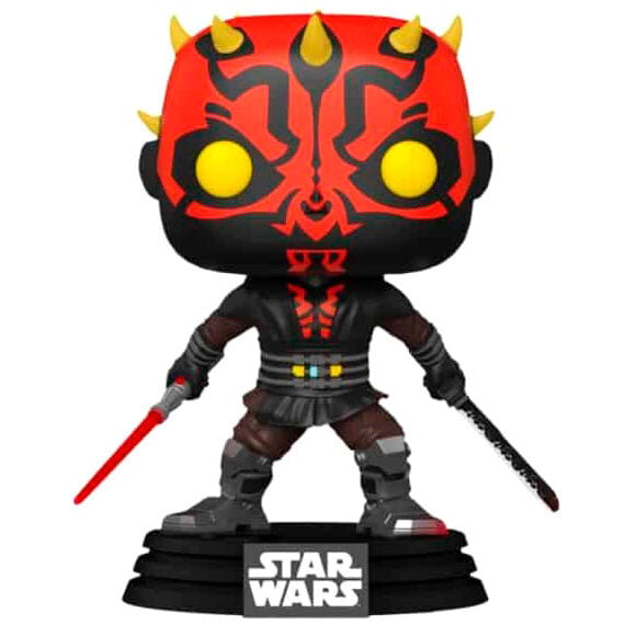 Figura Funko POP! de Darth Maul con sable de luz rojo en caja con ventana - 2