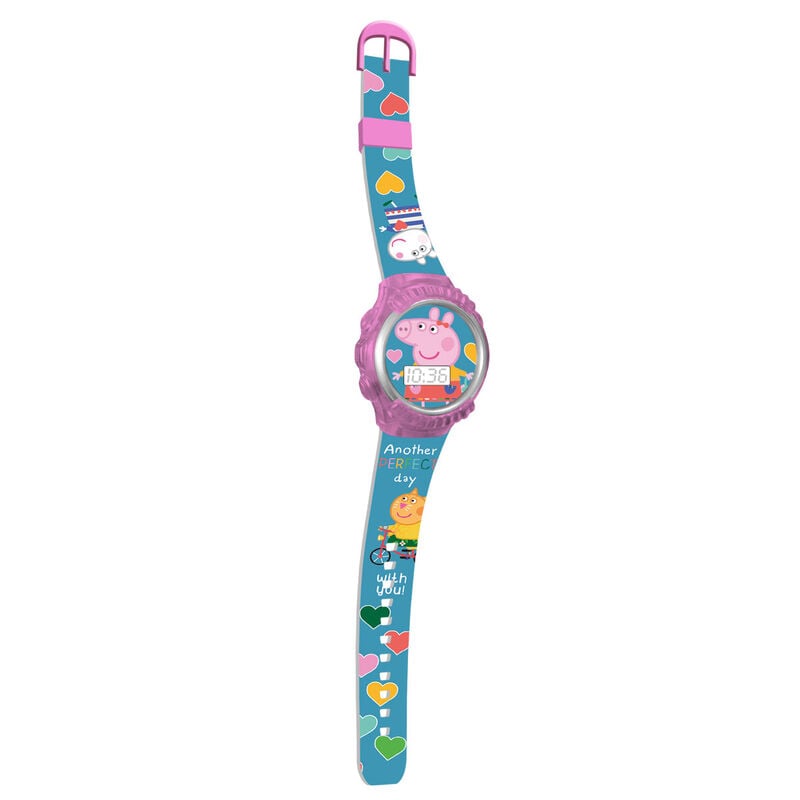 Set Peppa Pig con reloj digital y dos walkie talkies rosas - 2