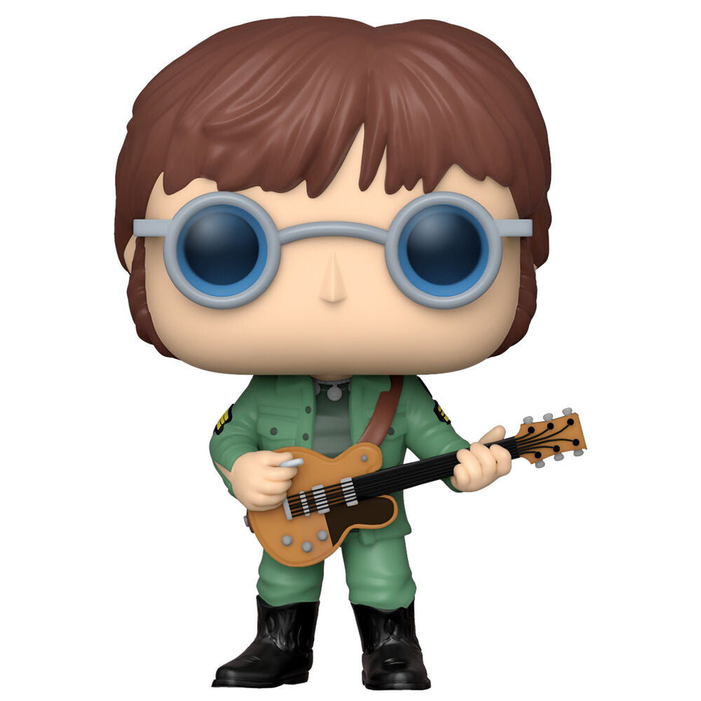 Figura Funko POP! de John Lennon con guitarra y chaqueta militar - 3