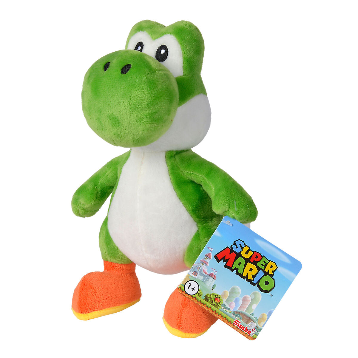 Peluche Yoshi de Super Mario en verde, blanco y naranja - 2
