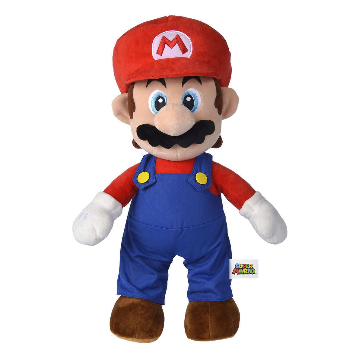 Peluche de Mario de Super Mario Bros con gorra roja y peto azul - 2