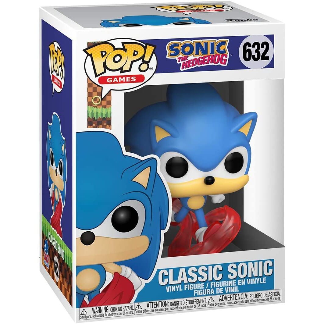 Figura Funko POP de Sonic corriendo con efecto rojo de movimiento - 2