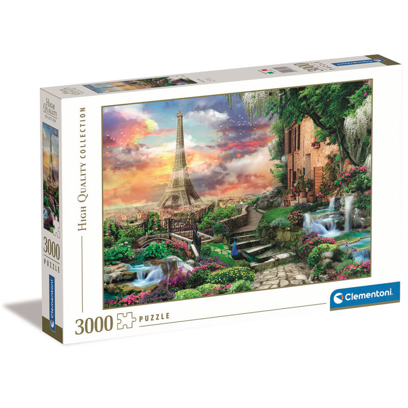 Puzzle Clementoni Sueño en París de 3000 piezas con la Torre Eiffel