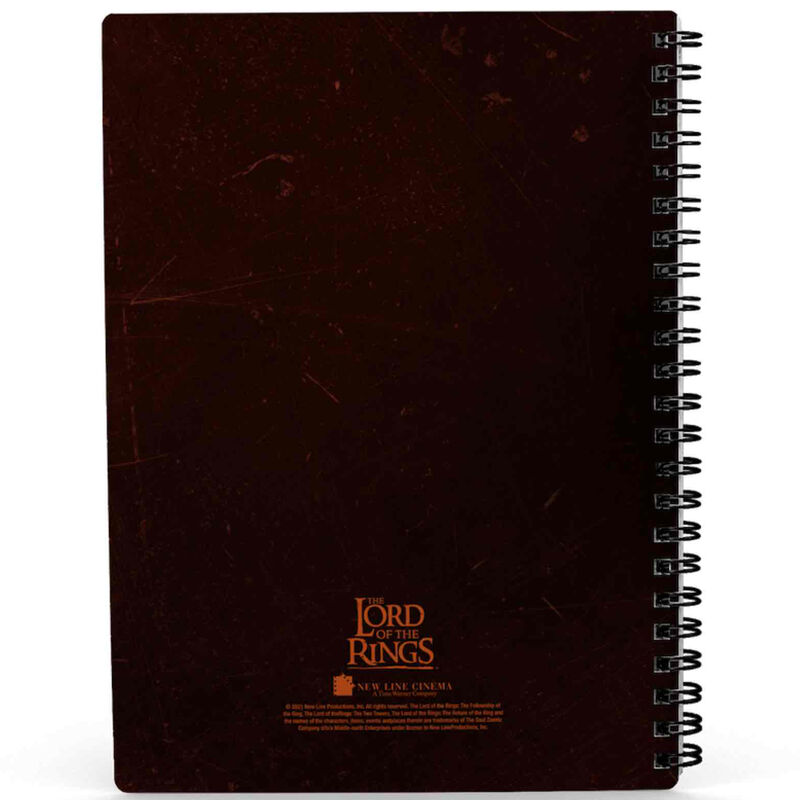 Cuaderno 3D de El Señor de los Anillos con ejército y emblema de Sauron - 2