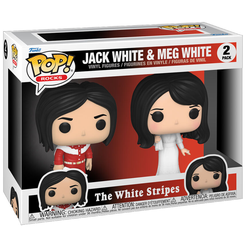 Pack de 2 figuras Funko POP! de Jack White y Meg White de The White Stripes - 3