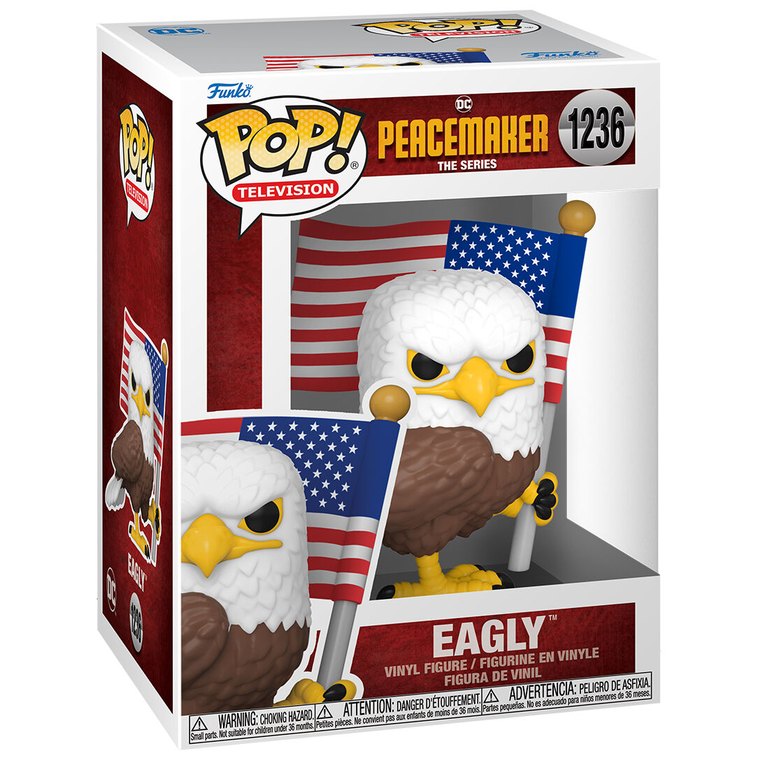 Figura Funko POP! de Eagly de Peacemaker con bandera de Estados Unidos - 3