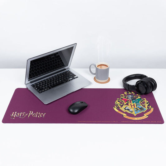 Alfombrilla gaming morada de Harry Potter con escudo de Hogwarts - 3