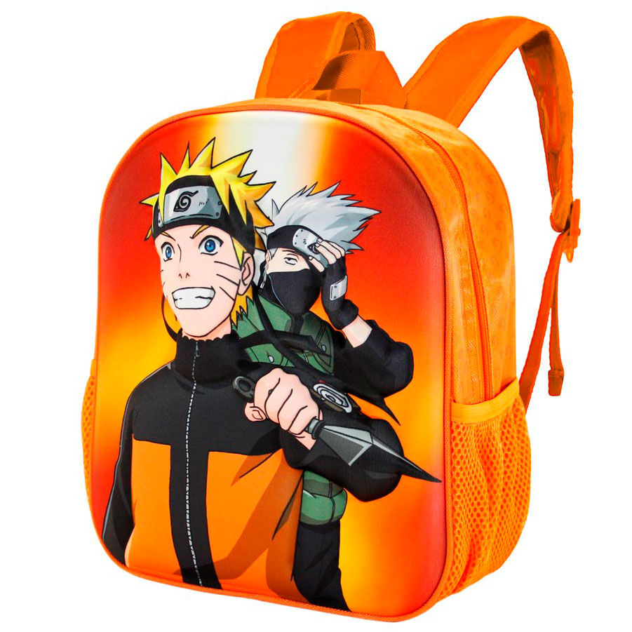 Mochila 3D naranja de Naruto y Kakashi - 4