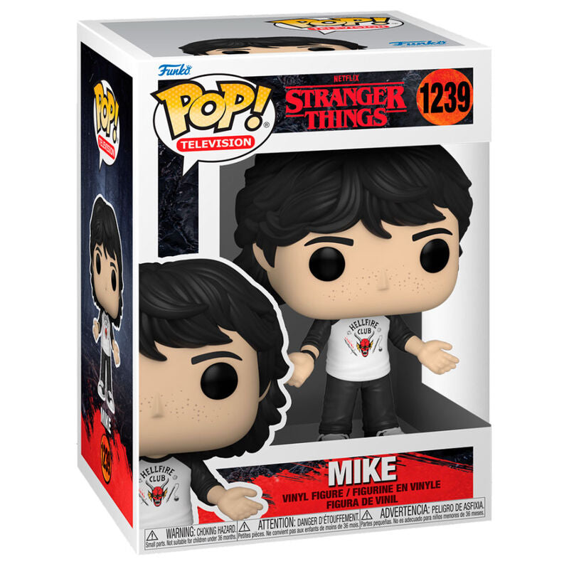 Figura Funko POP! de Mike de Stranger Things con camiseta Hellfire Club - 3
