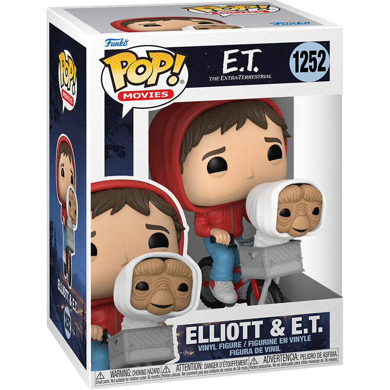 Figura Funko POP! de Elliott en bicicleta con E.T. en la cesta - 3