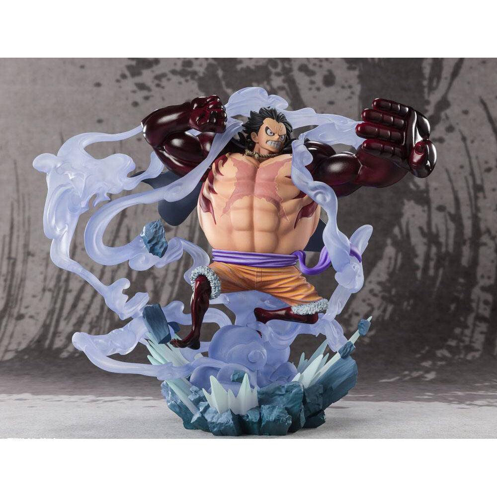Figura Figuarts ZERO de Monkey D. Luffy de One Piece con efectos translúcidos y base rocosa - 4