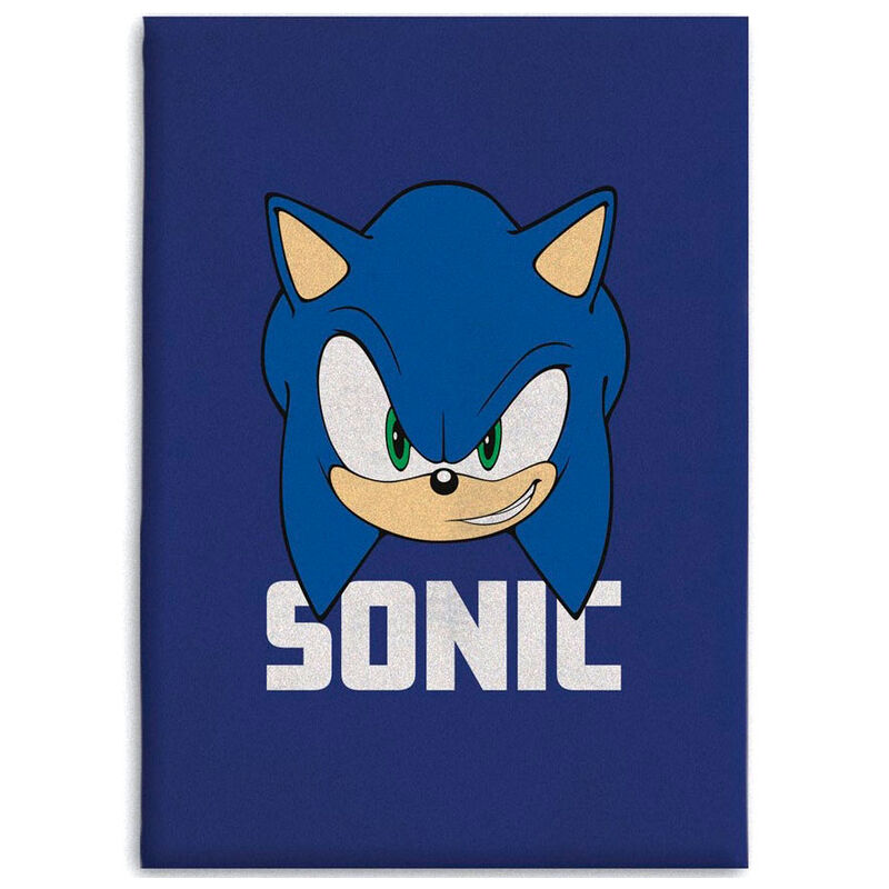Manta polar azul de Sonic The Hedgehog con logotipo SONIC
