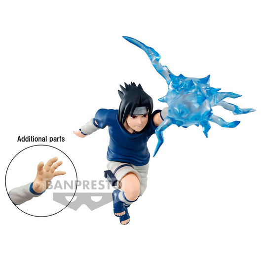 Figura de Uchiha Sasuke de Naruto con efecto de energía azul - 2