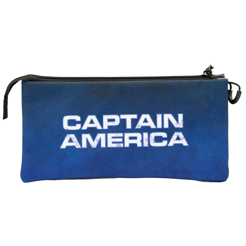 Portatodo triple azul de Capitán América Marvel - 3