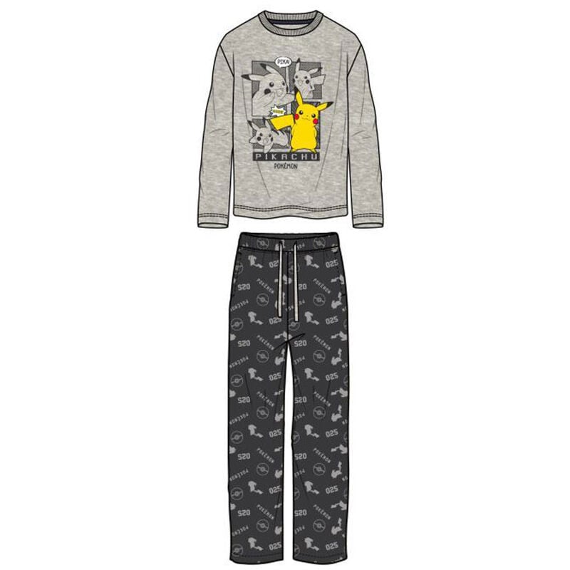 Pijama adulto Pokémon de algodón con Pikachu