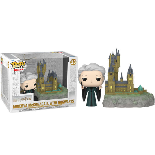 Figura FUNKO POP Town de Minerva McGonagall junto a Hogwarts - 2