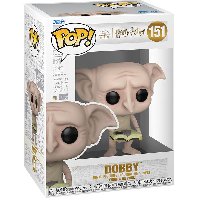 Figura Funko POP! de Dobby con un libro abierto - 3