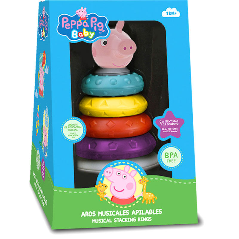 Aros apilables Peppa Pig de colores - 2