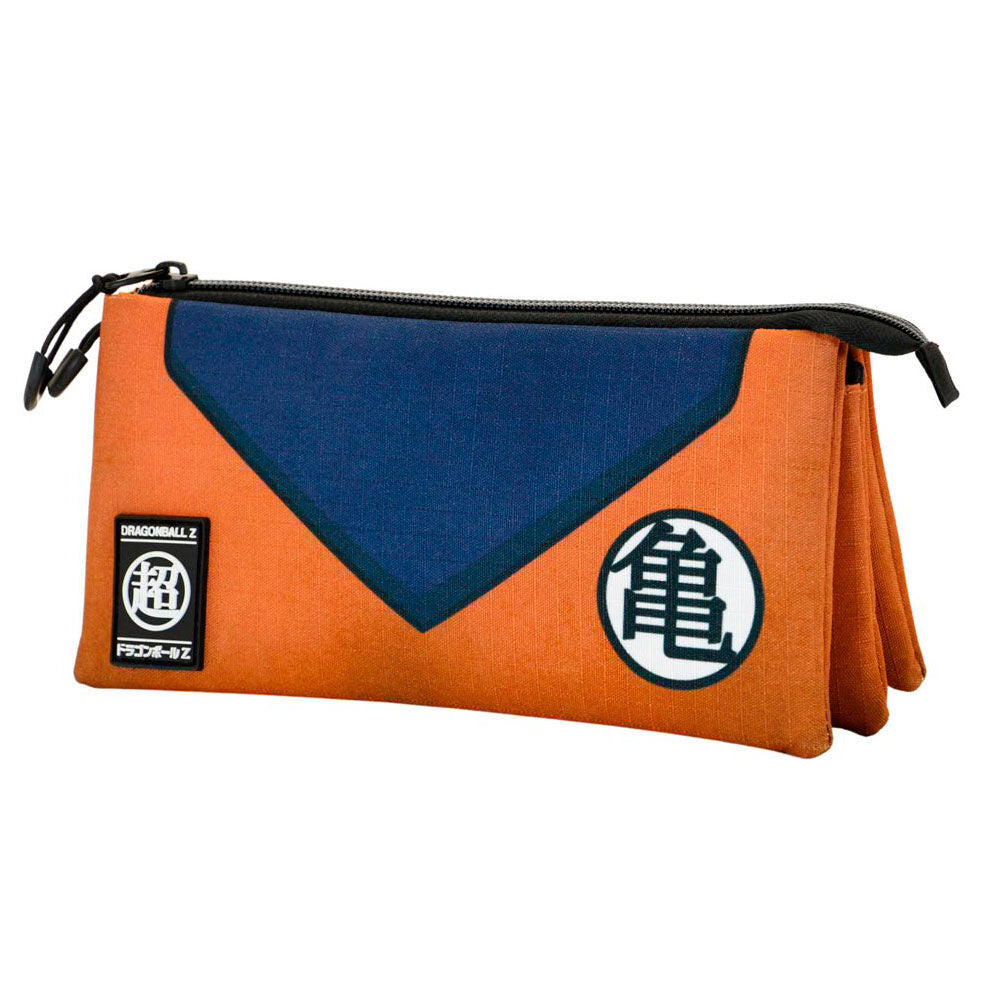 Portatodo triple Dragon Ball Z naranja y azul - 3