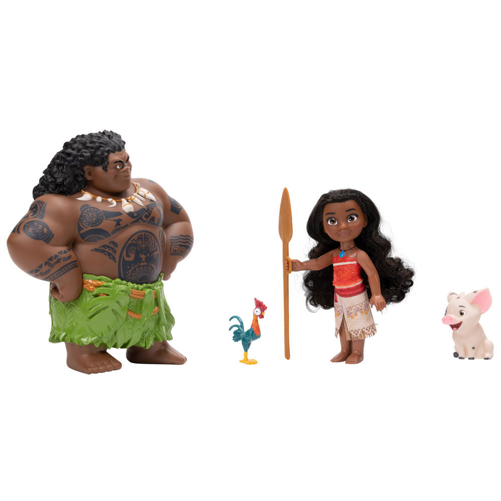 Set de muñecas Moana y Maui Disney Vaiana con figuras y remo - 4