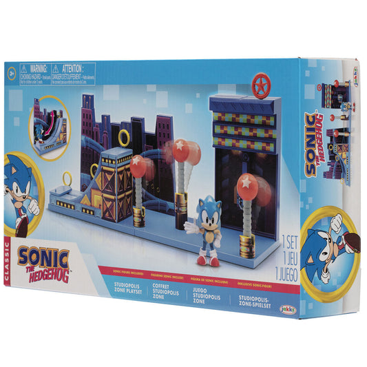 Playset Studiopolis Zone de Sonic The Hedgehog con figura de 6 cm - 2