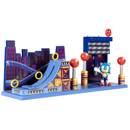 Playset Studiopolis Zone de Sonic The Hedgehog con figura de 6 cm - 3