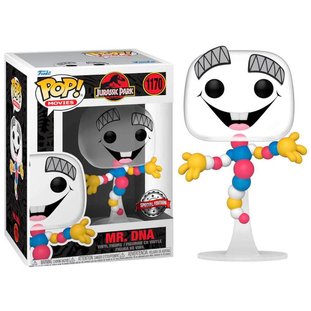 Figura Funko POP! de Mr. DNA de Jurassic Park en caja con ventana - 2