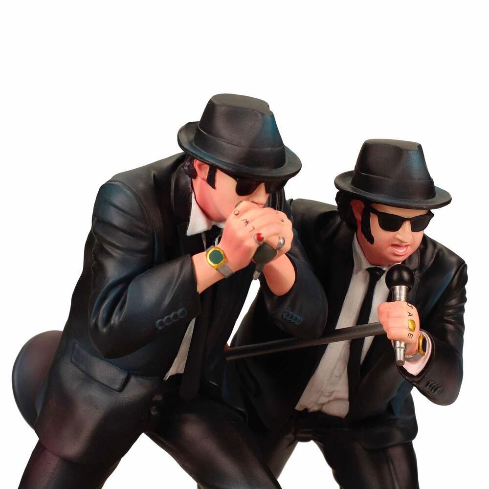 Figura de Elwood y Jake de The Blues Brothers con armónica y micrófono - 4