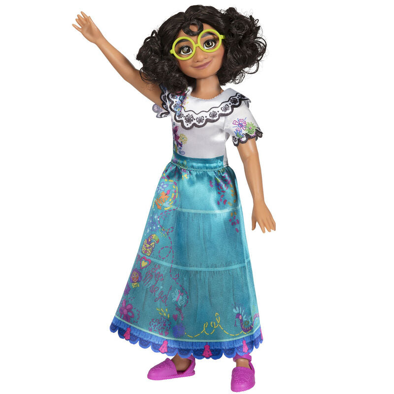 Muñeca Mirabel de Encanto Disney con gafas verdes y vestido azul turquesa - 3