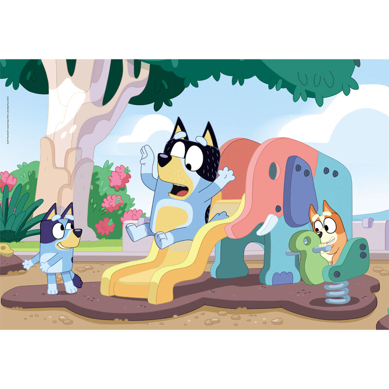 Puzzle Bluey Clementoni de 104 piezas con escena de parque infantil - 2