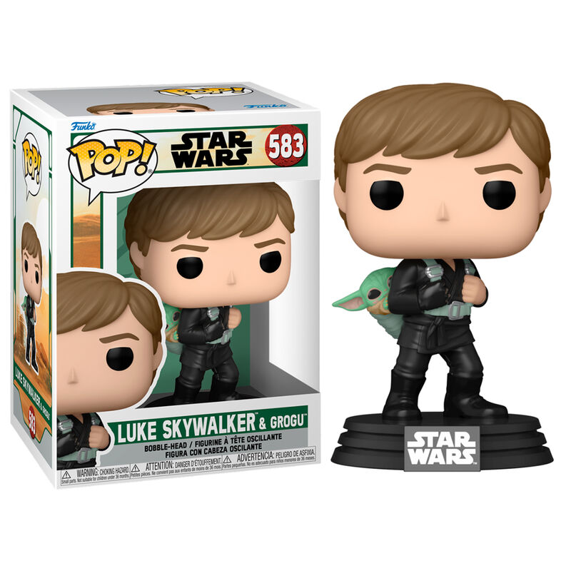 Figura Funko POP! Star Wars de Luke Skywalker y Grogu en caja - 3