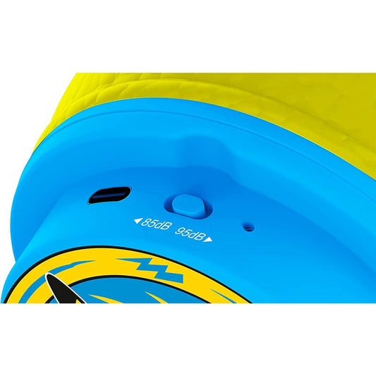 Auriculares infantiles inalámbricos azules y amarillos con Pikachu - 3