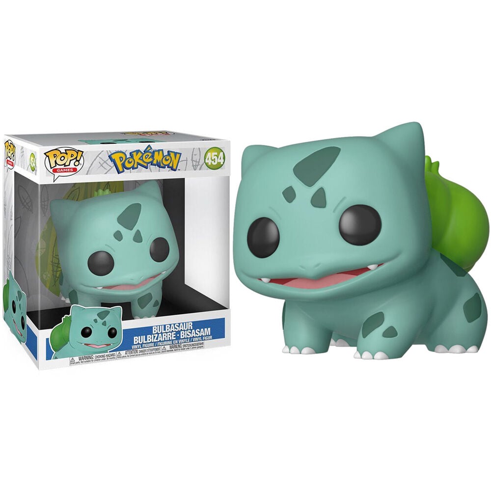 Figura Funko POP! Pokémon Bulbasaur de 25 cm en caja con ventana - 3