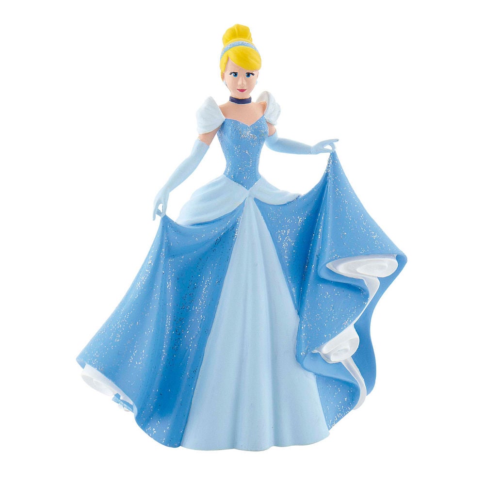 Figura de Cenicienta Disney Bullyland con vestido azul brillante