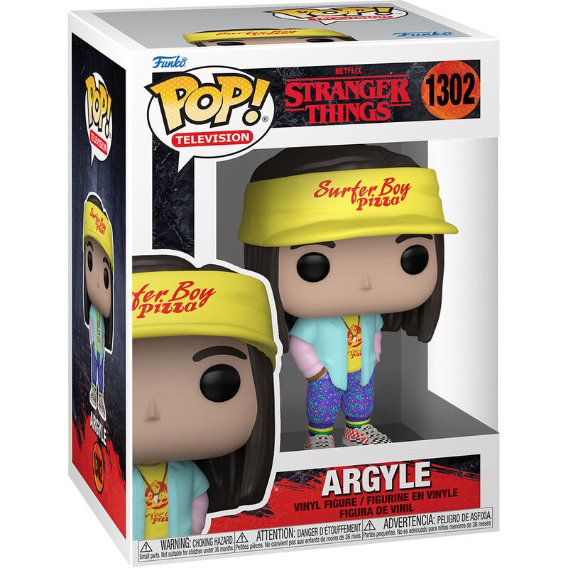 Figura FUNKO POP! de Argyle de Stranger Things con diadema Surfer Boy Pizza - 2