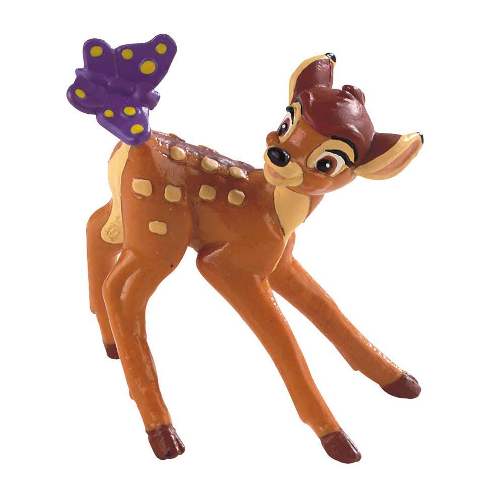 Figura de Bambi Disney de BULLYLAND con mariposa morada