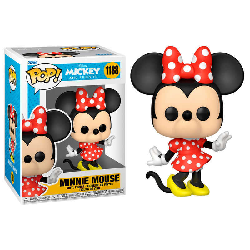 Figura Funko POP! de Minnie Mouse con lazo y vestido rojos de lunares - 3