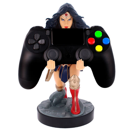 Soporte Cable Guy de Wonder Woman DC Comics sobre base circular - 4