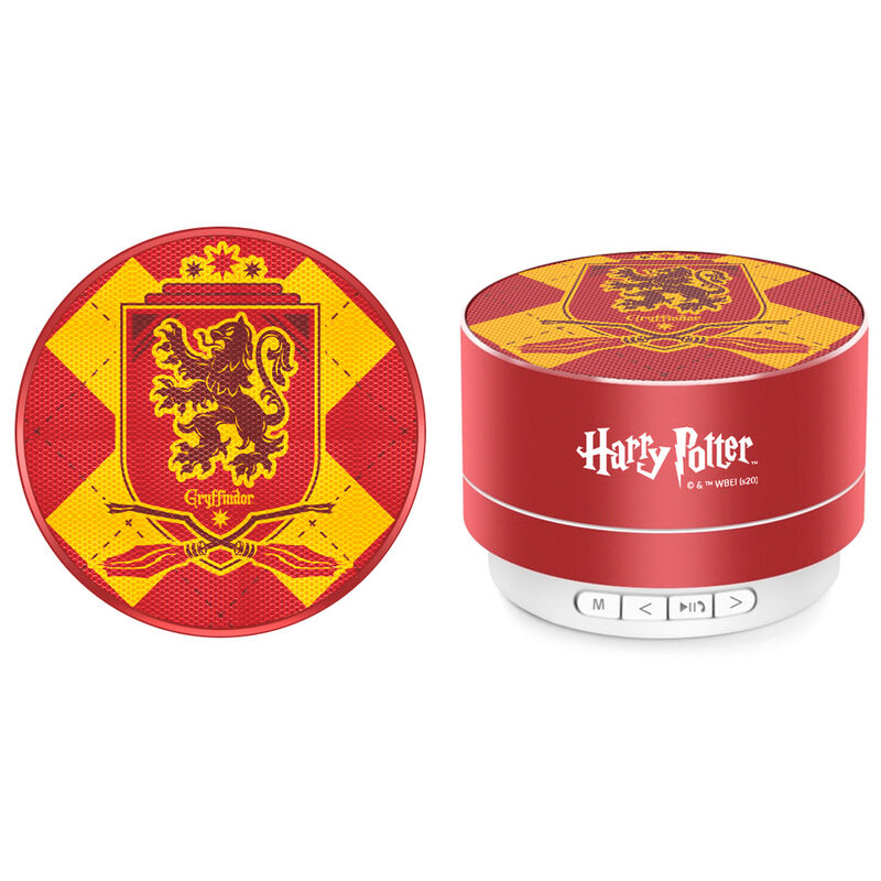 Altavoz portátil Harry Potter con diseño de Gryffindor en rojo y dorado - 2