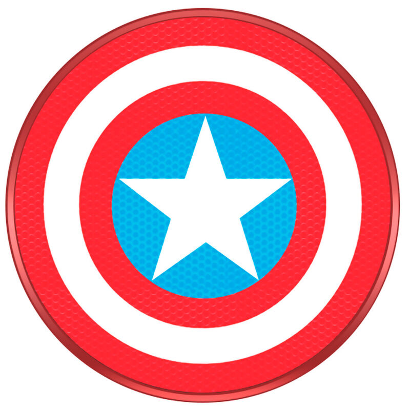 Altavoz inalámbrico rojo de Capitán América Marvel con escudo - 3