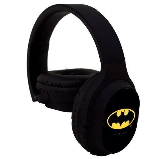 Auriculares inalámbricos negros Batman DC Comics con logotipo amarillo - 2
