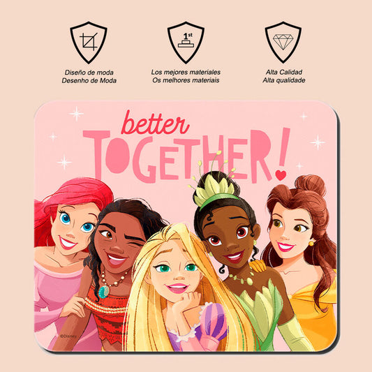 Alfombrilla de ratón Princesas Disney Better Together con Ariel, Moana, Tiana, Rapunzel y Bella - 2