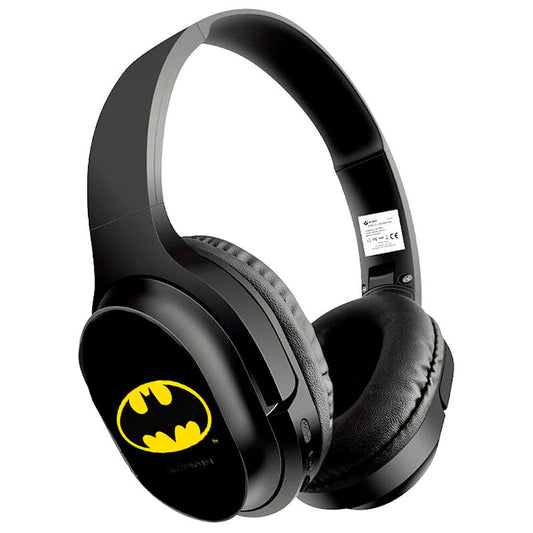 Auriculares inalámbricos negros Batman DC Comics con logotipo amarillo - 3