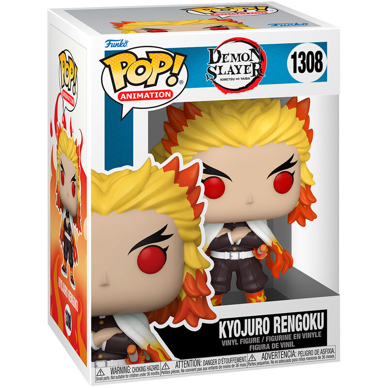 Figura Funko POP! de Kyojuro Rengoku con capa de llamas - 2