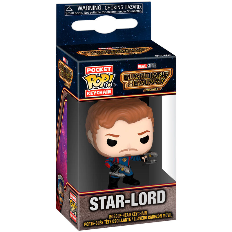 Llavero Funko Pocket POP de Star-Lord con uniforme y armas - 2