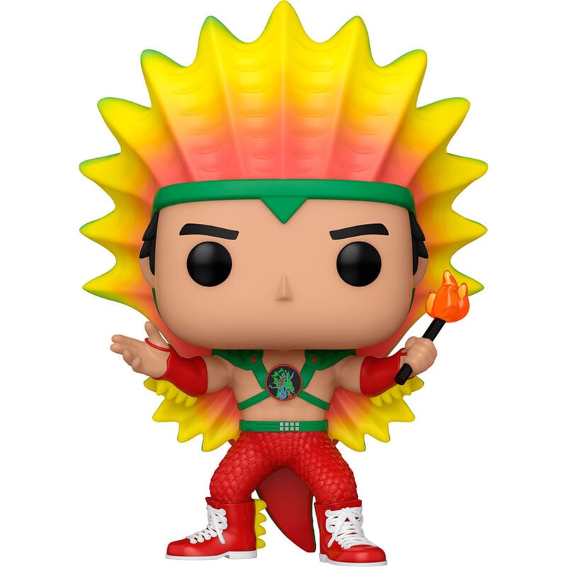 Figura Funko POP! WWE de Ricky Steamboat con melena multicolor y antorcha - 2