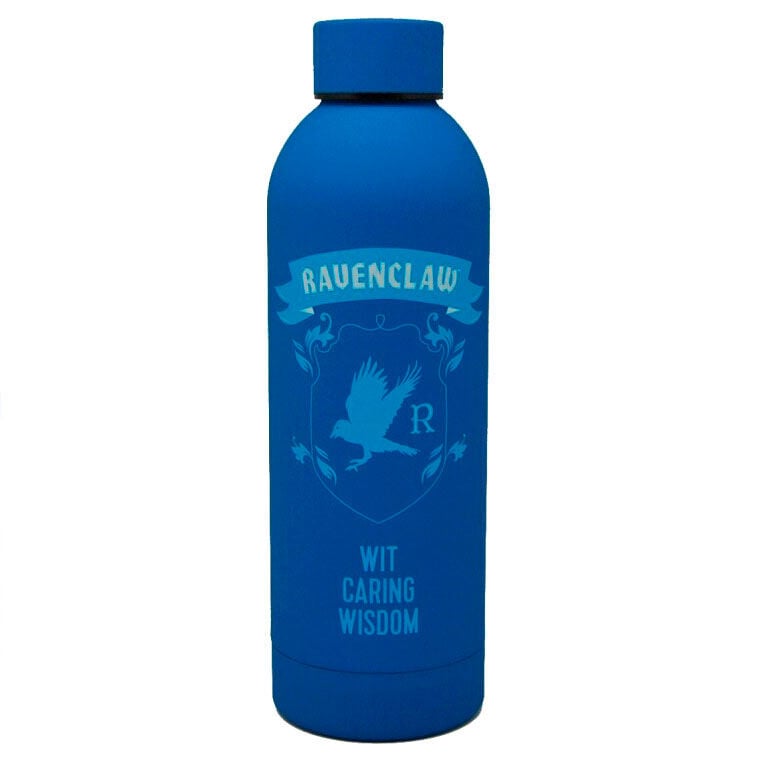 Botella azul de acero inoxidable Ravenclaw de Harry Potter