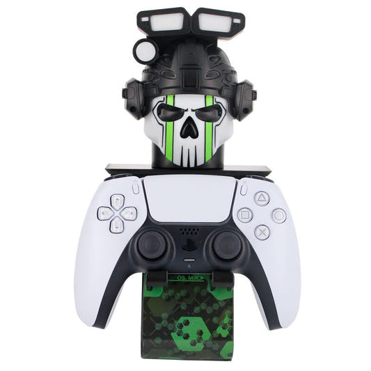 Soporte Cable Guy Call of Duty con figura de calavera en negro y verde - 6