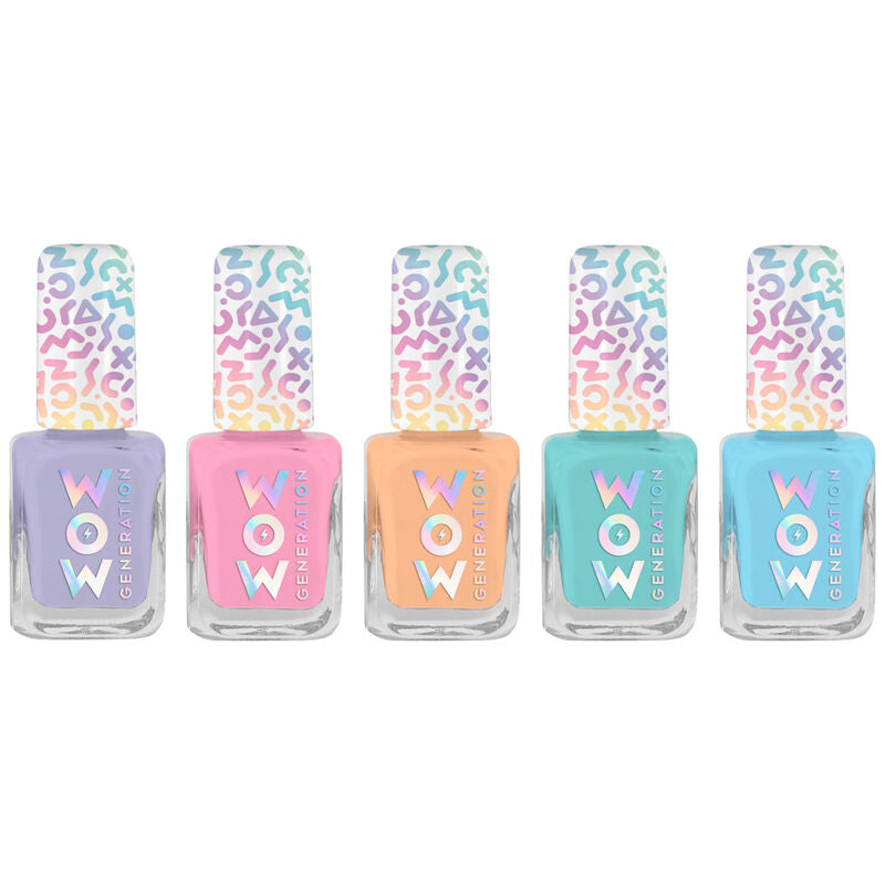 Blíster WOW Generation con cinco esmaltes de uñas en colores pastel - 2