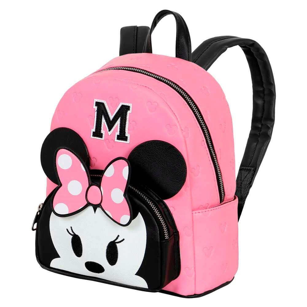 Mochila rosa de Minnie Disney con lazo de lunares - 4